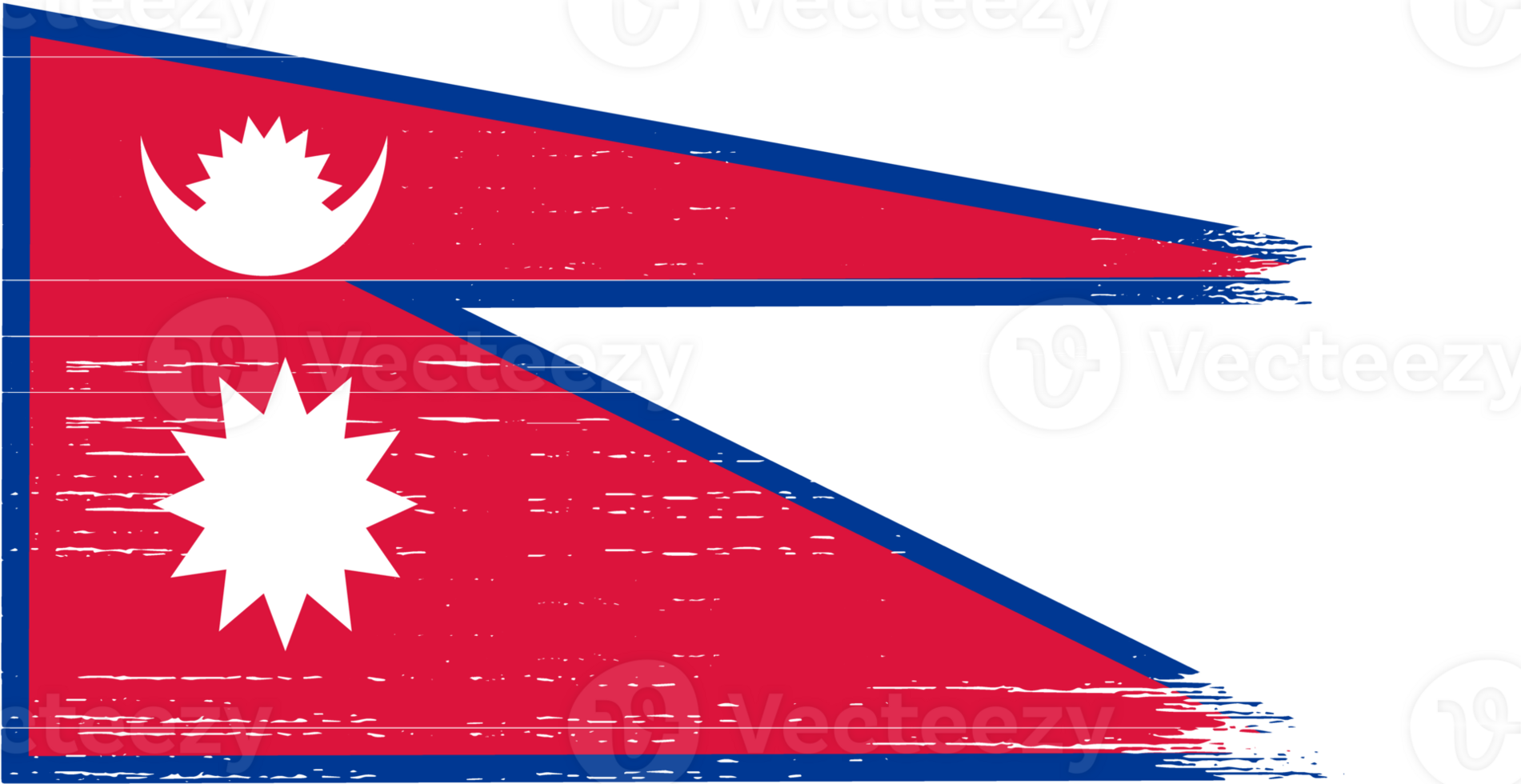 Nepal flag brush png