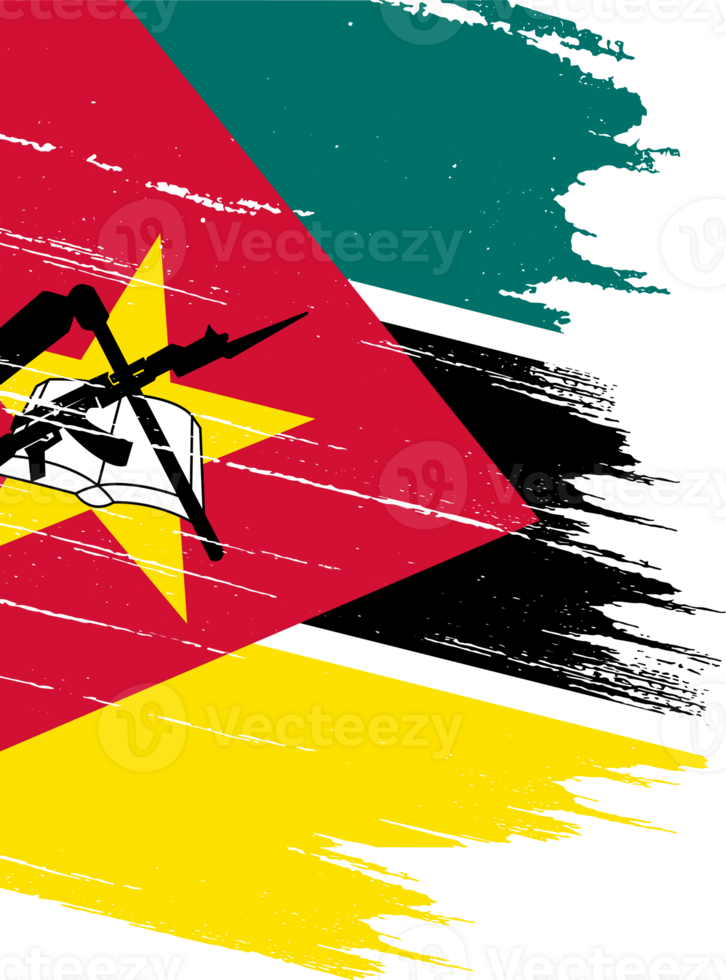 Mozambique flag brush png
