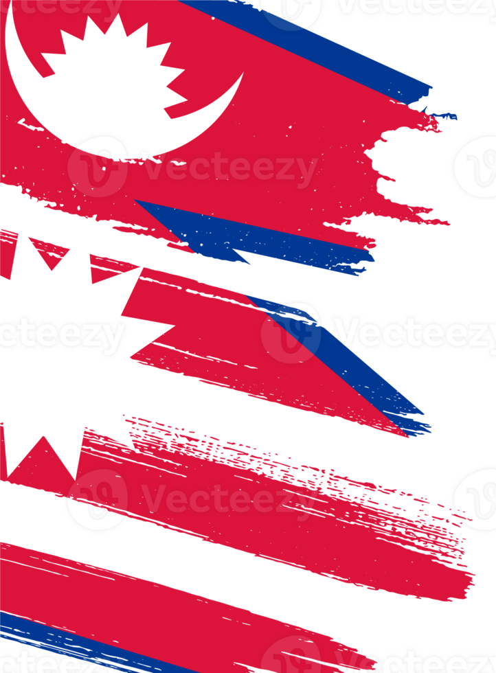 Nepal flag brush png