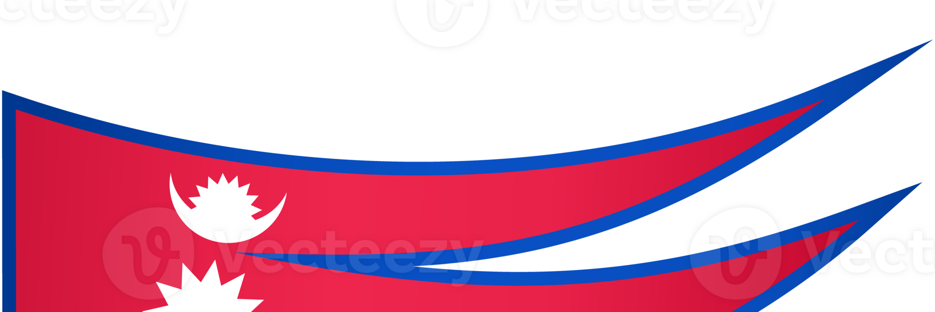 Nepal flag wave png