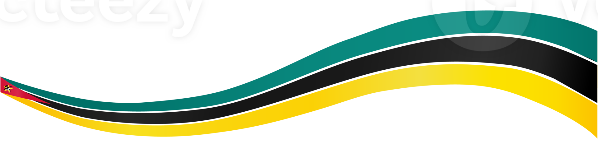 Mozambique flag wave png