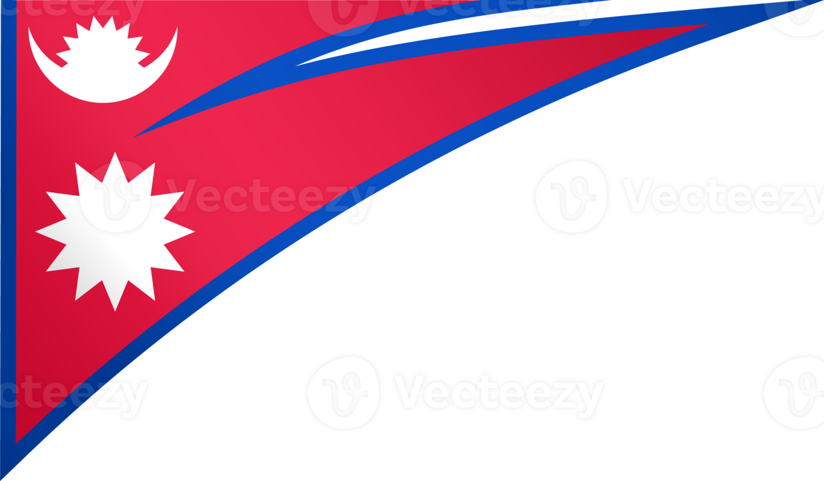 Nepal flag wave png
