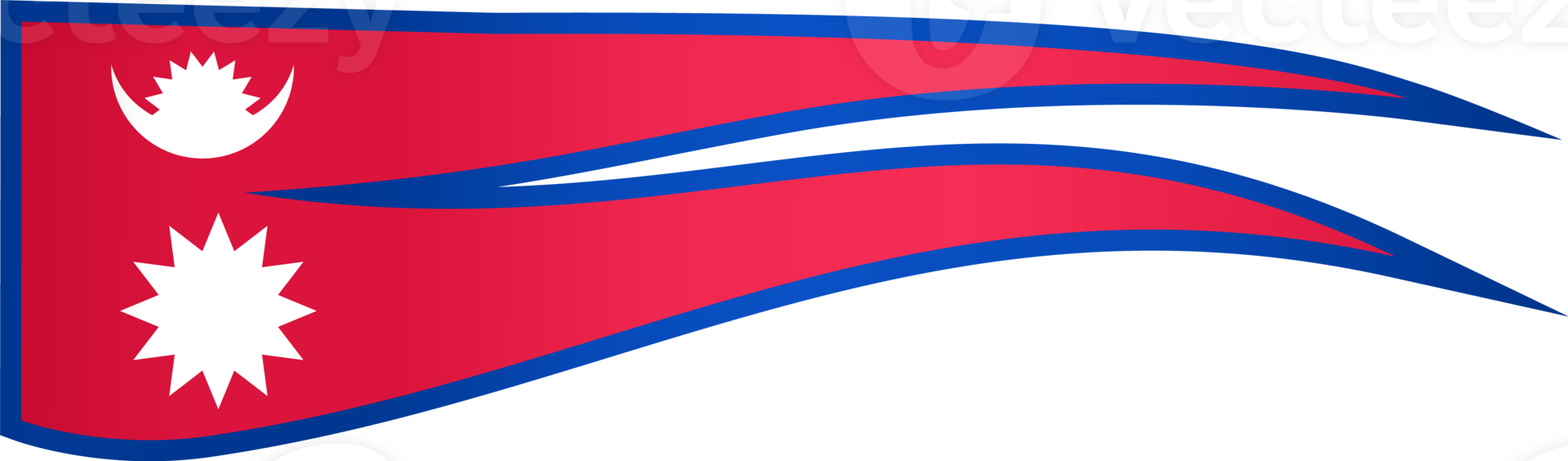 Nepal flag wave png