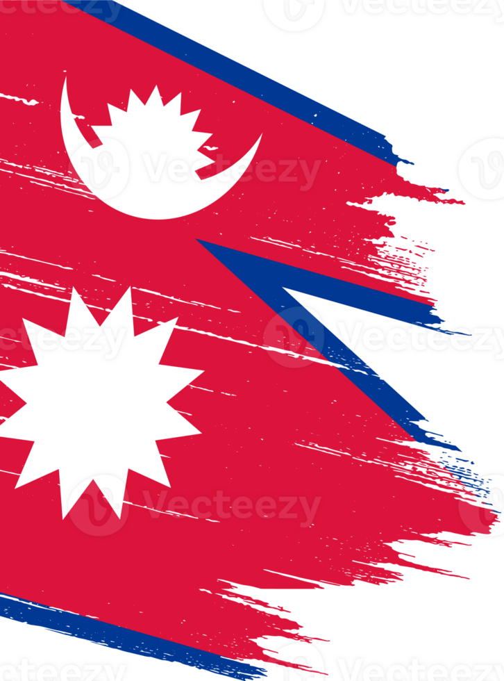 Nepal flag brush png