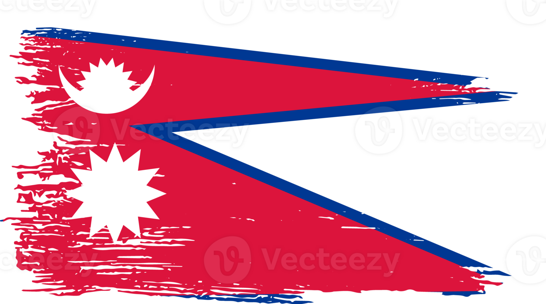 Nepal flag brush png