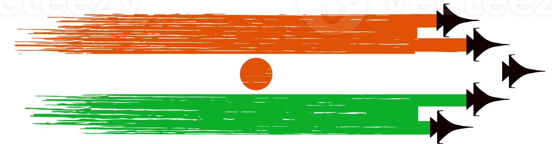 Niger flag  military jets png