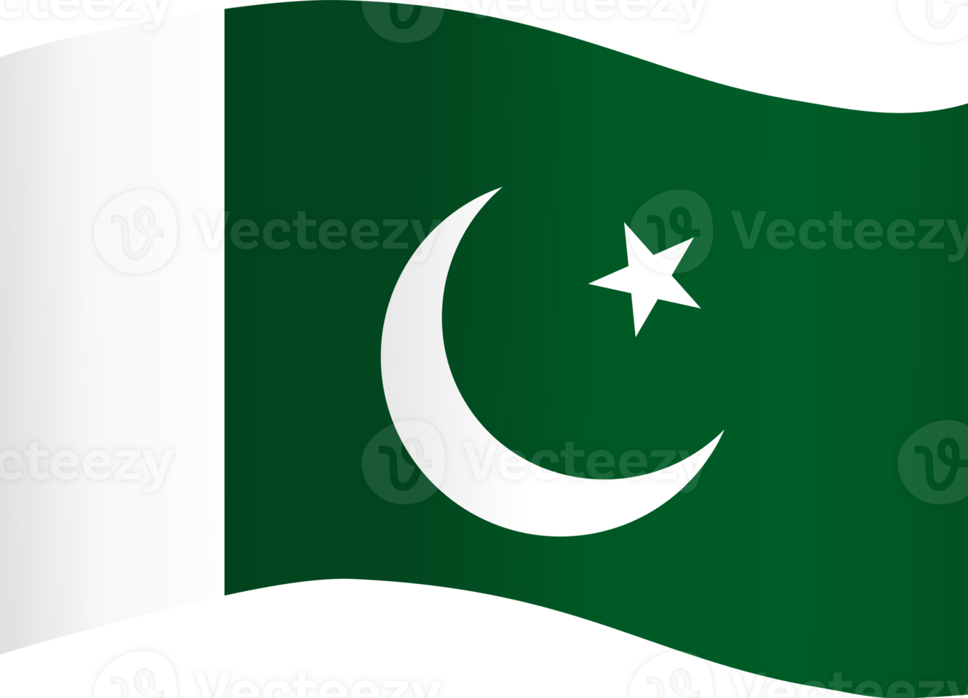 Pakistan flag wave png