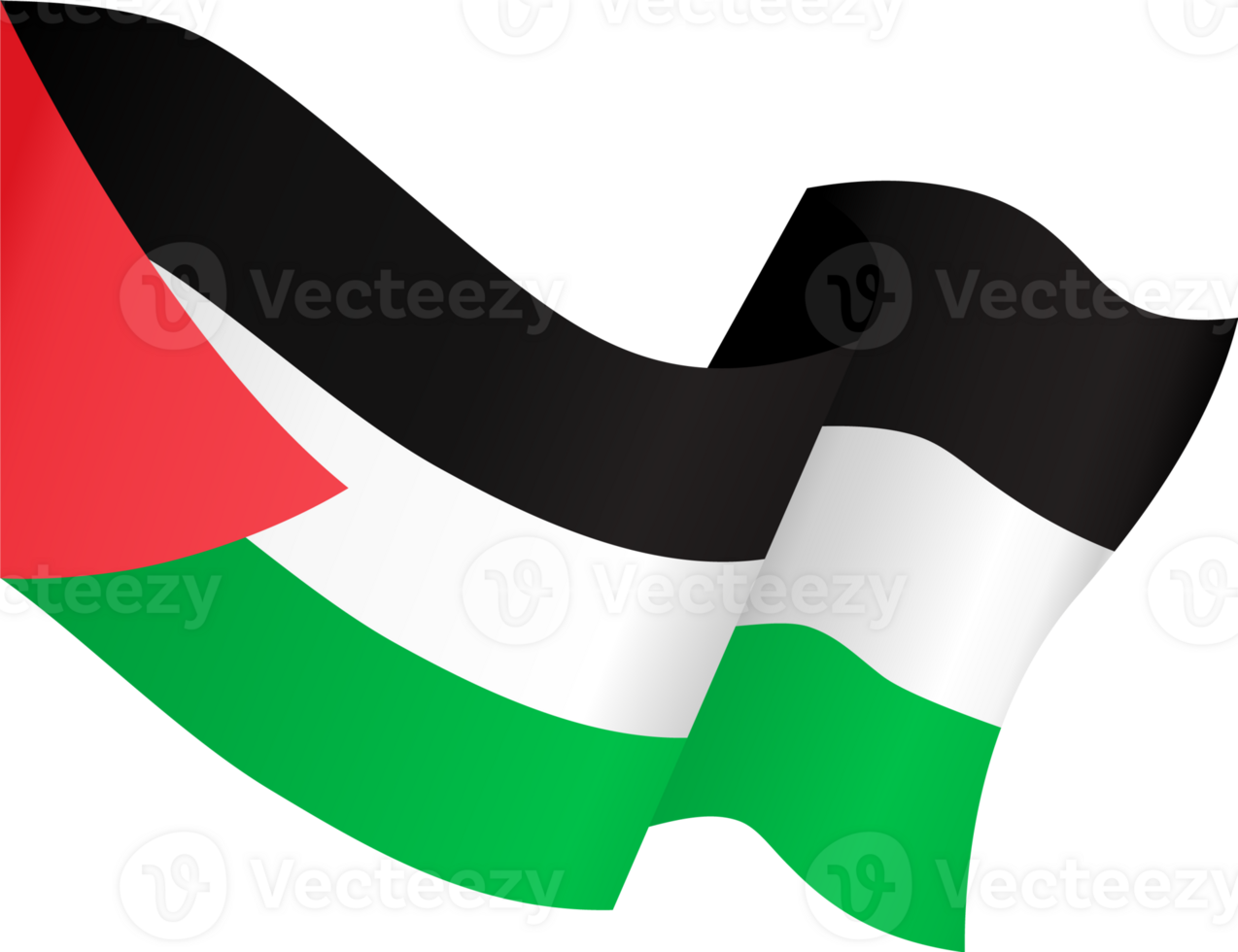 Palestina bandeira onda png