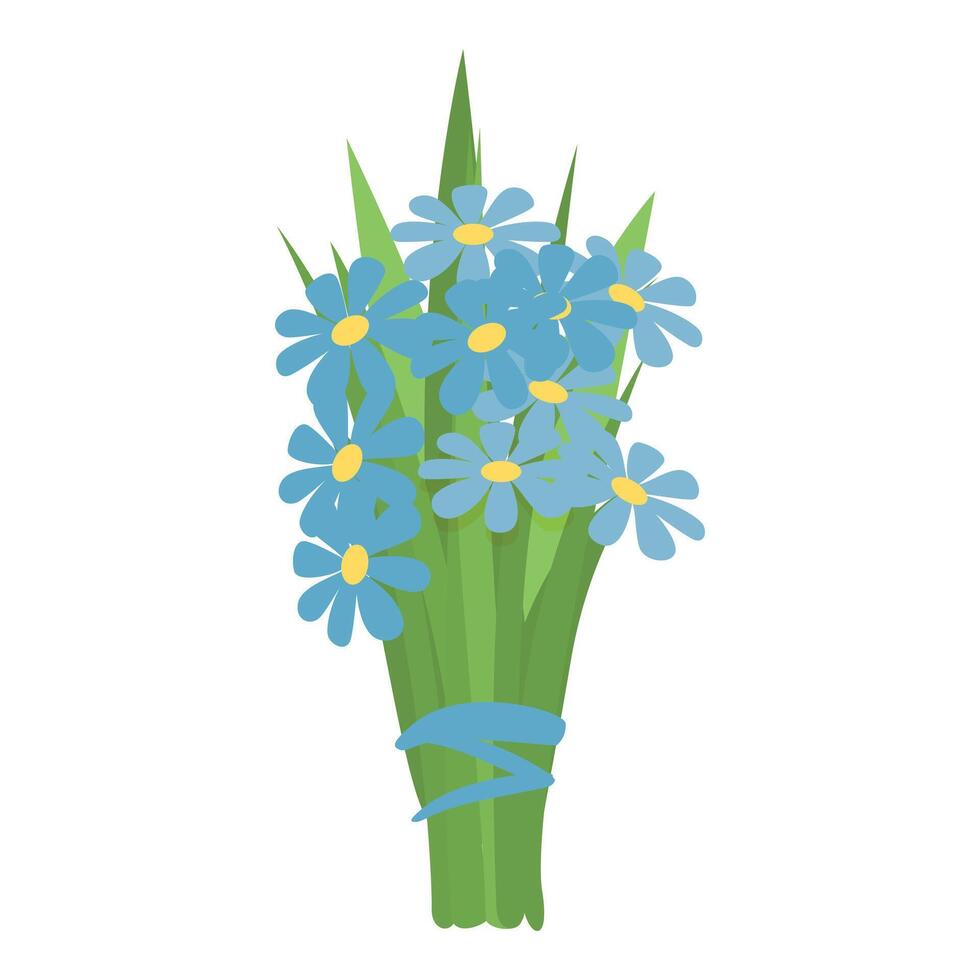 Online holding flowers icon cartoon vector. Express service vector