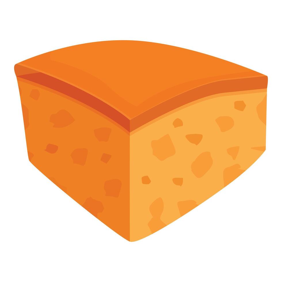 Health bread croutons icon cartoon vector. Crisp piece vector