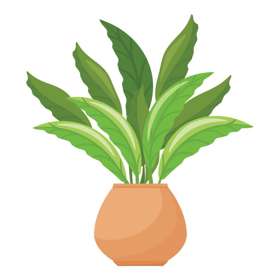 Gardenia flower pot icon cartoon vector. Houseplant tropical vector