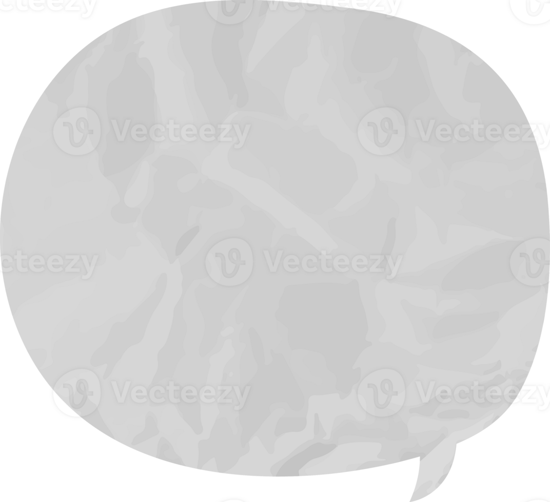 old paper speech bubble png