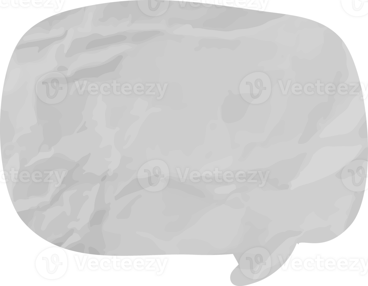 old paper speech bubble png