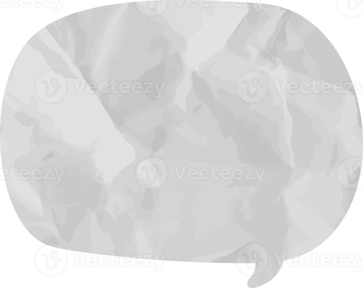 old paper speech bubble png