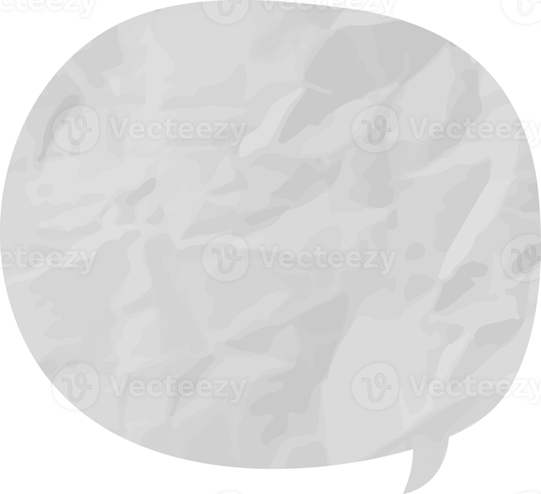 old paper speech bubble png