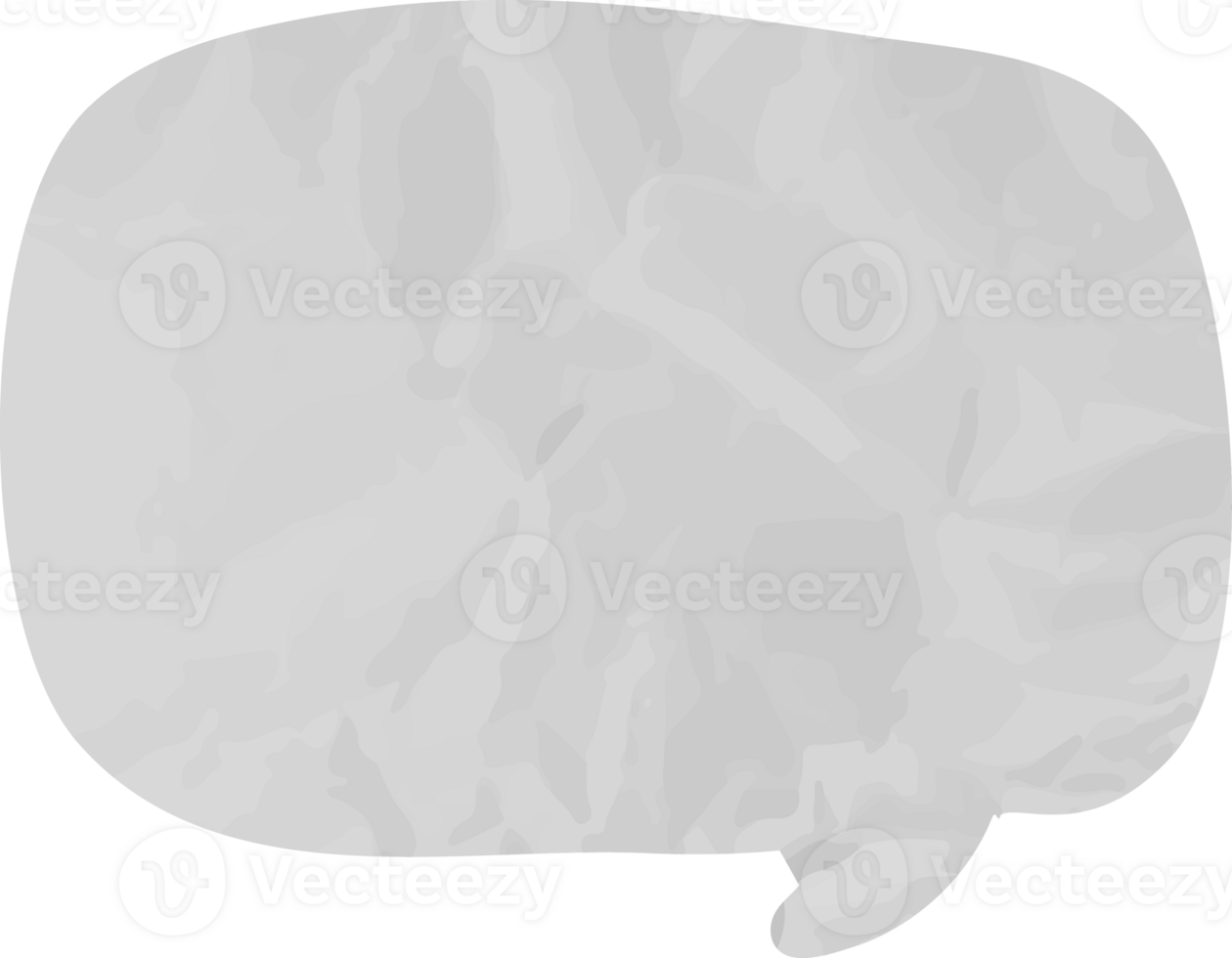 old paper speech bubble png