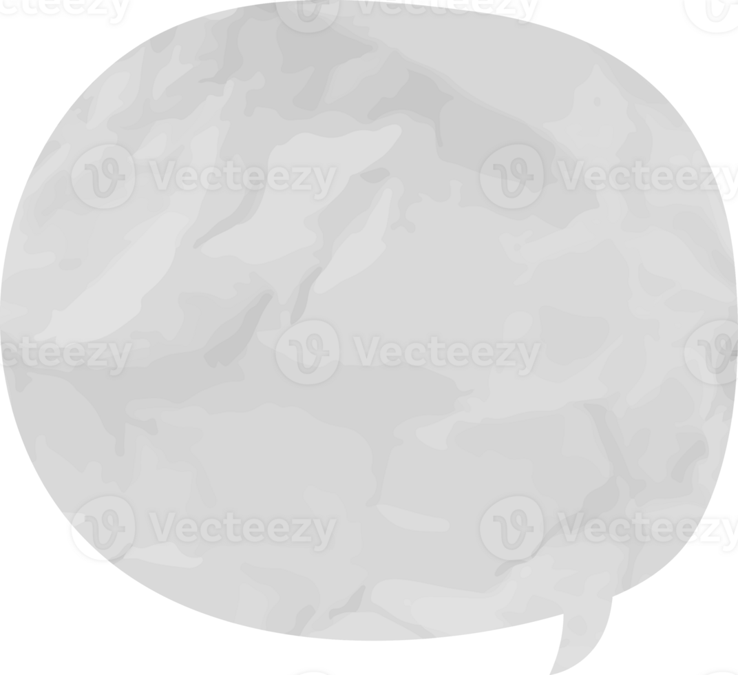 old paper speech bubble png