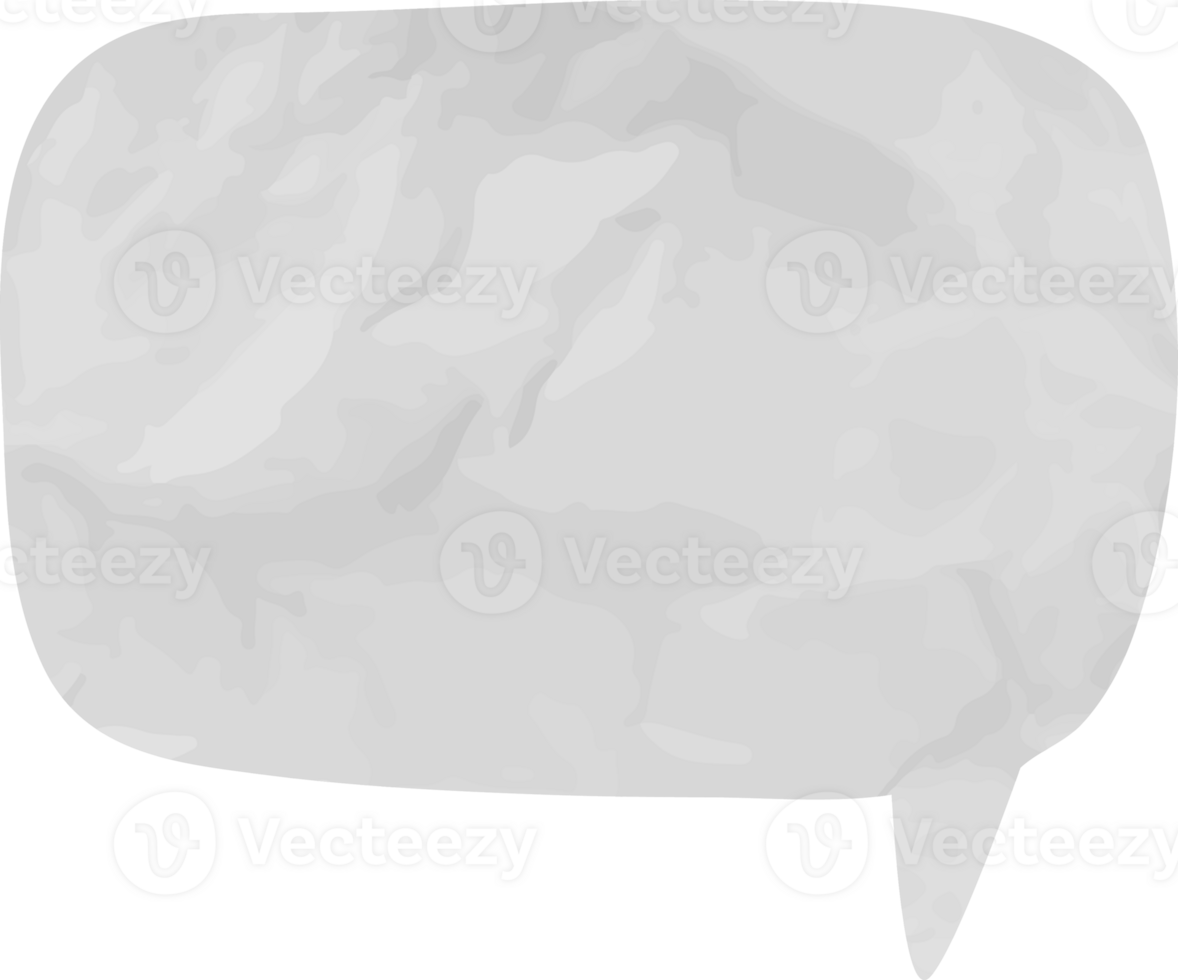old paper speech bubble png