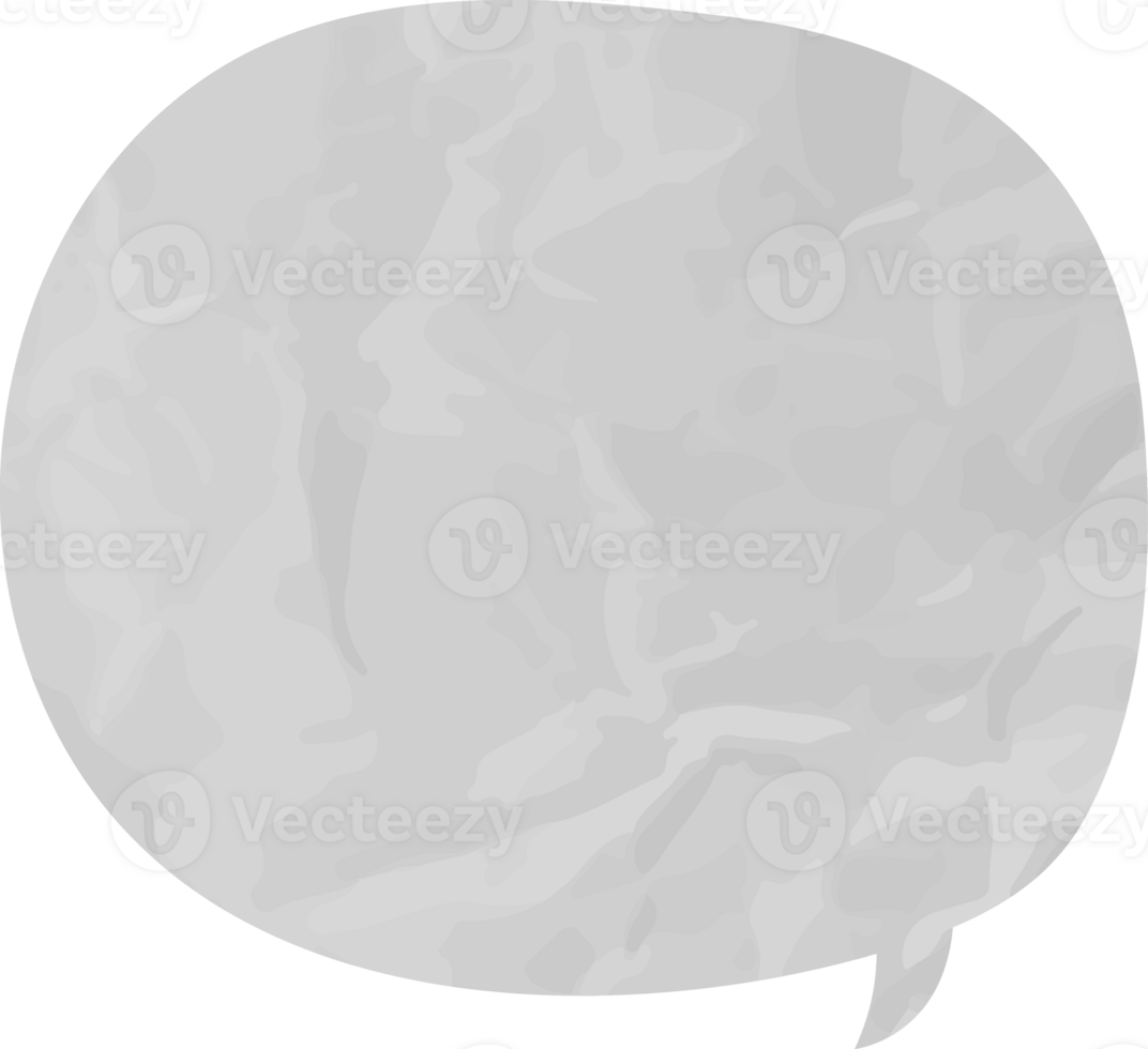 old paper speech bubble png