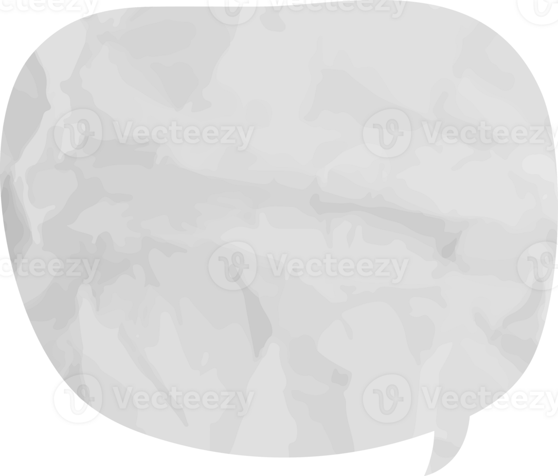 old paper speech bubble png