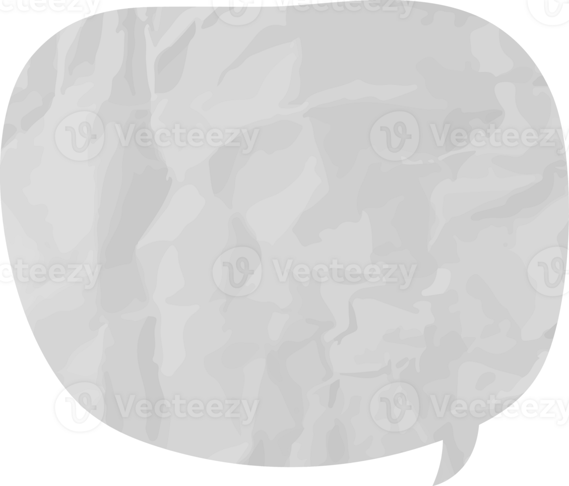 old paper speech bubble png