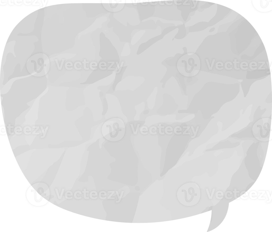 old paper speech bubble png