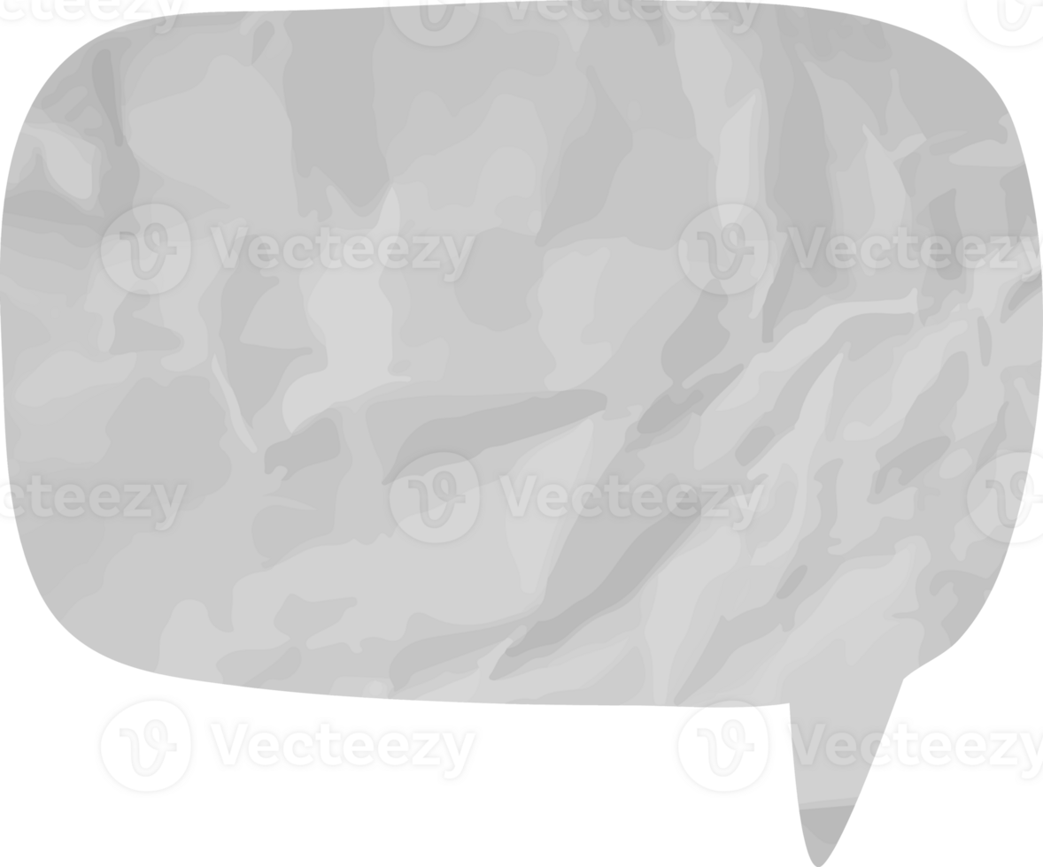 old paper speech bubble vintage wrinkled png
