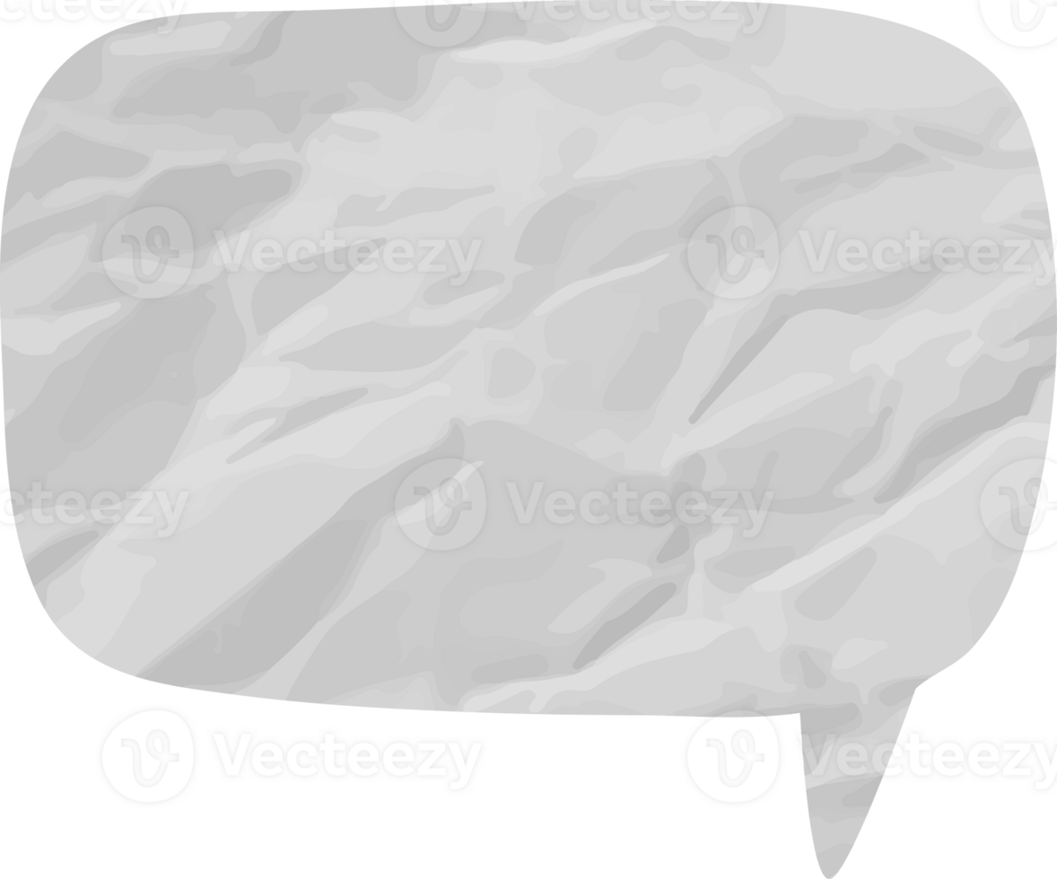 old paper speech bubble vintage wrinkled png