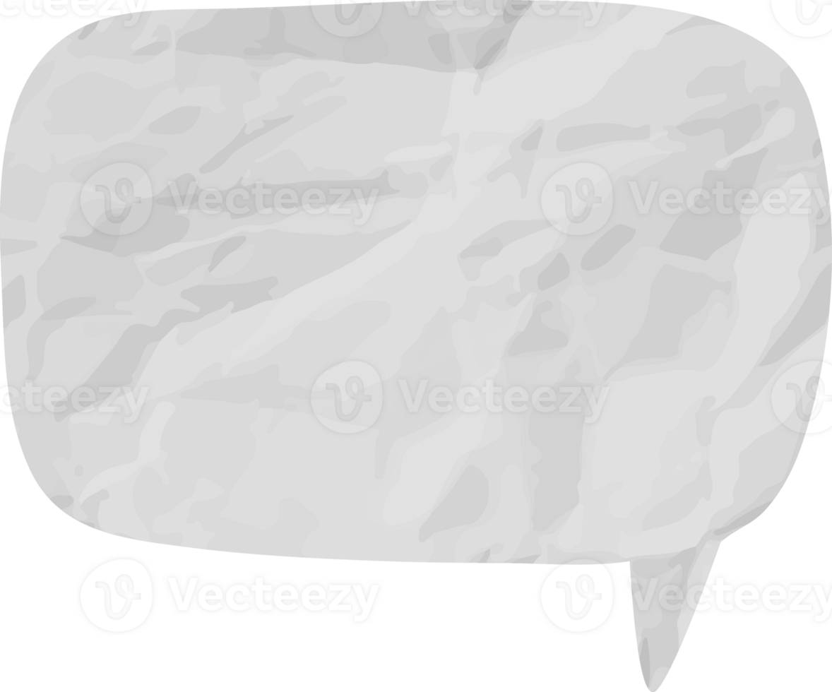 old paper speech bubble png