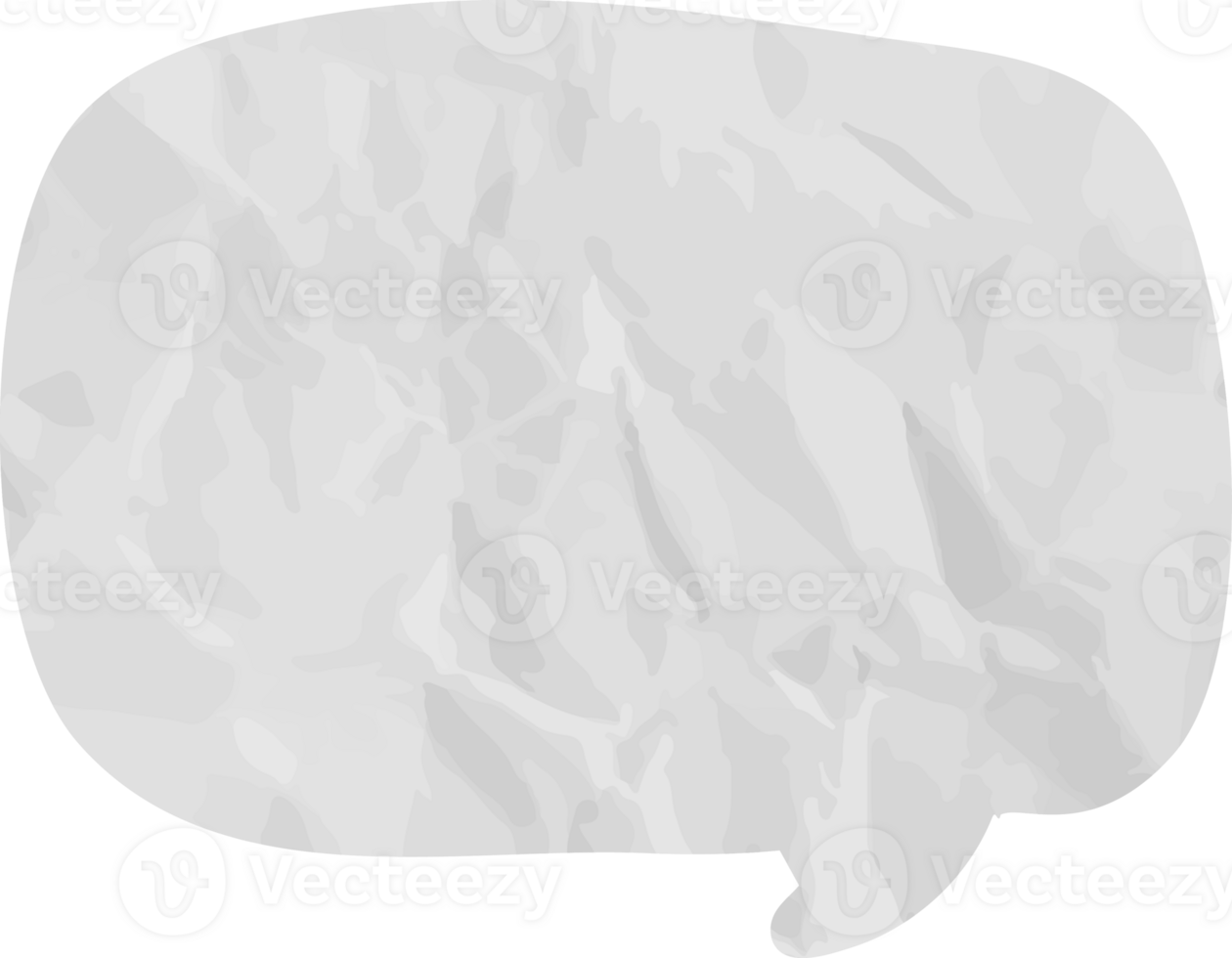 old paper speech bubble vintage wrinkled png