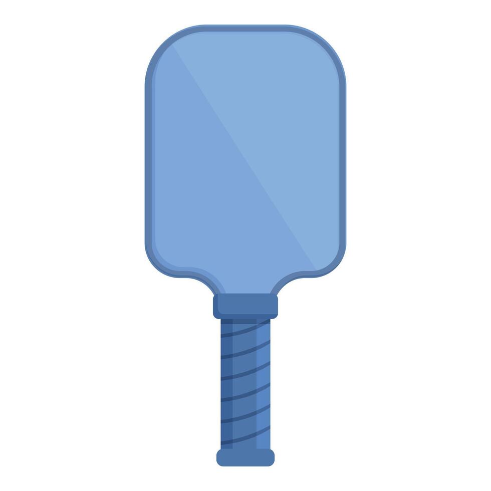 Blue pickleball paddle icon cartoon vector. Artwork plastic vector