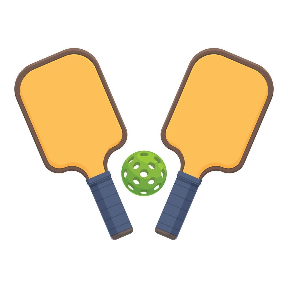Championship games paddles icon cartoon vector. Player play vector