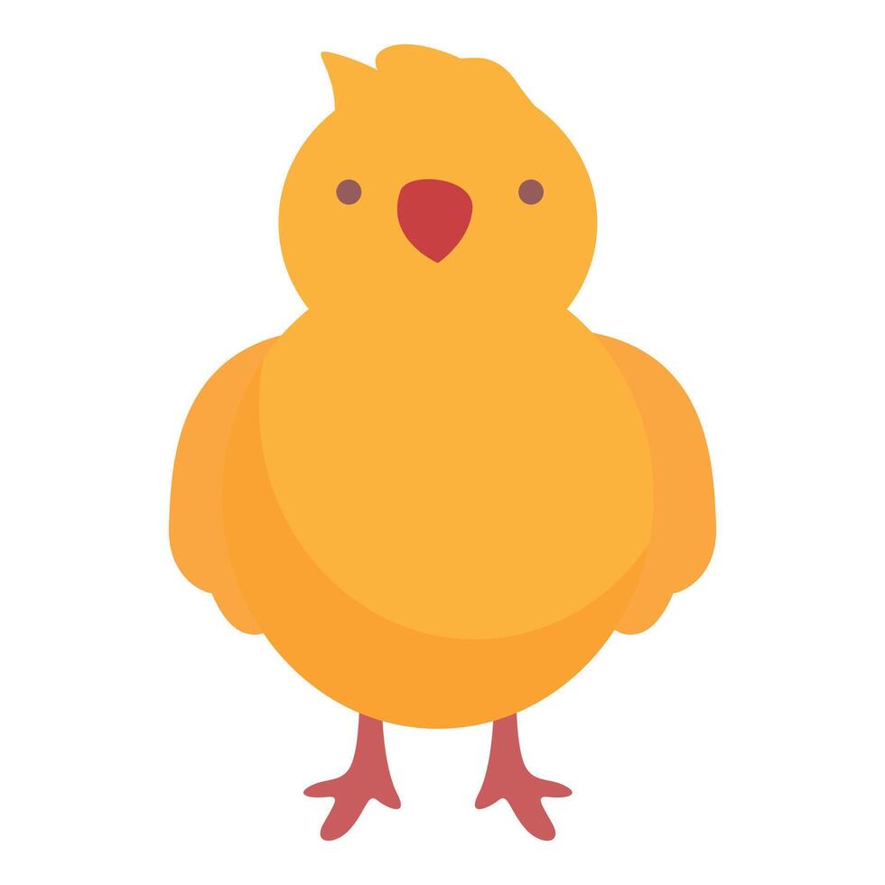 pequeño polluelo icono dibujos animados vector. bebé granja pollo vector