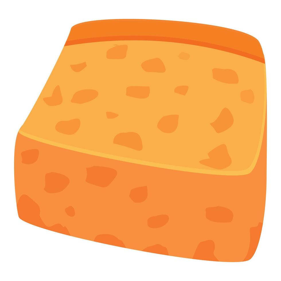 Salt bread croutons icon cartoon vector. Cubes dietary vector