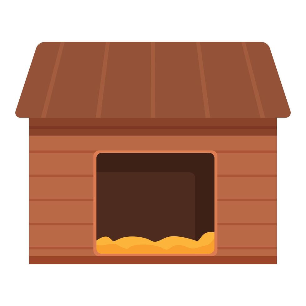 Chicken house icon cartoon vector. Young bird vector