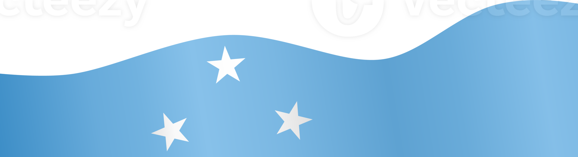 Micronesia flag wave png