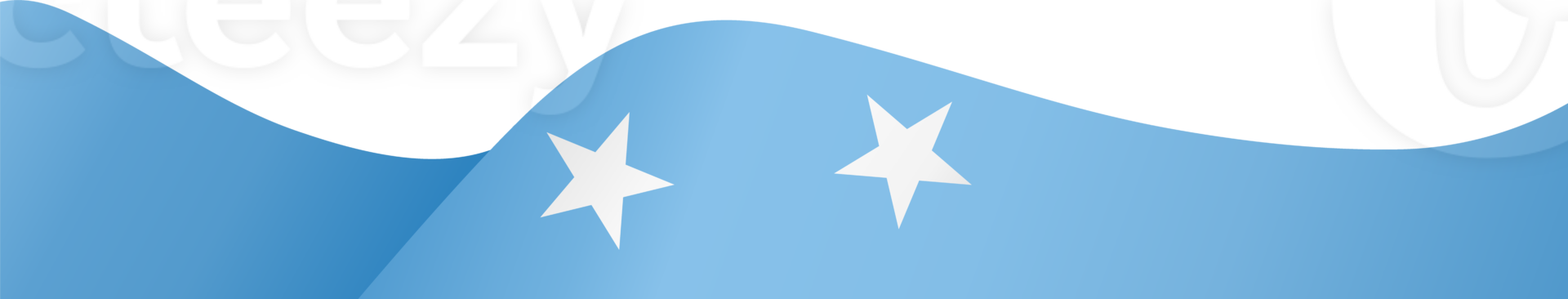 Micronesia flag wave png