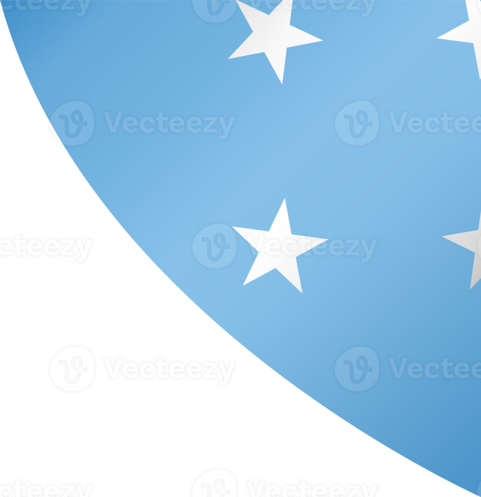 Micronesia flag wave png
