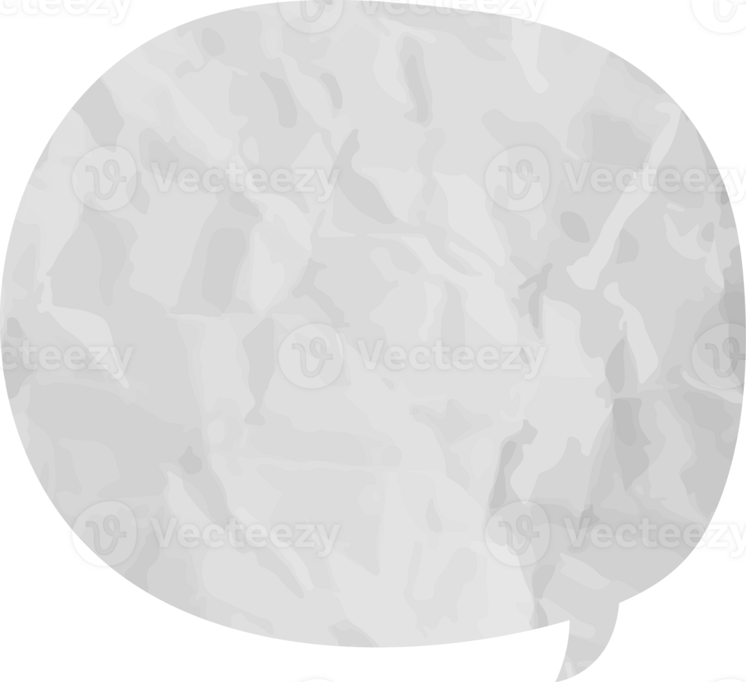 old paper speech bubble vintage wrinkled png