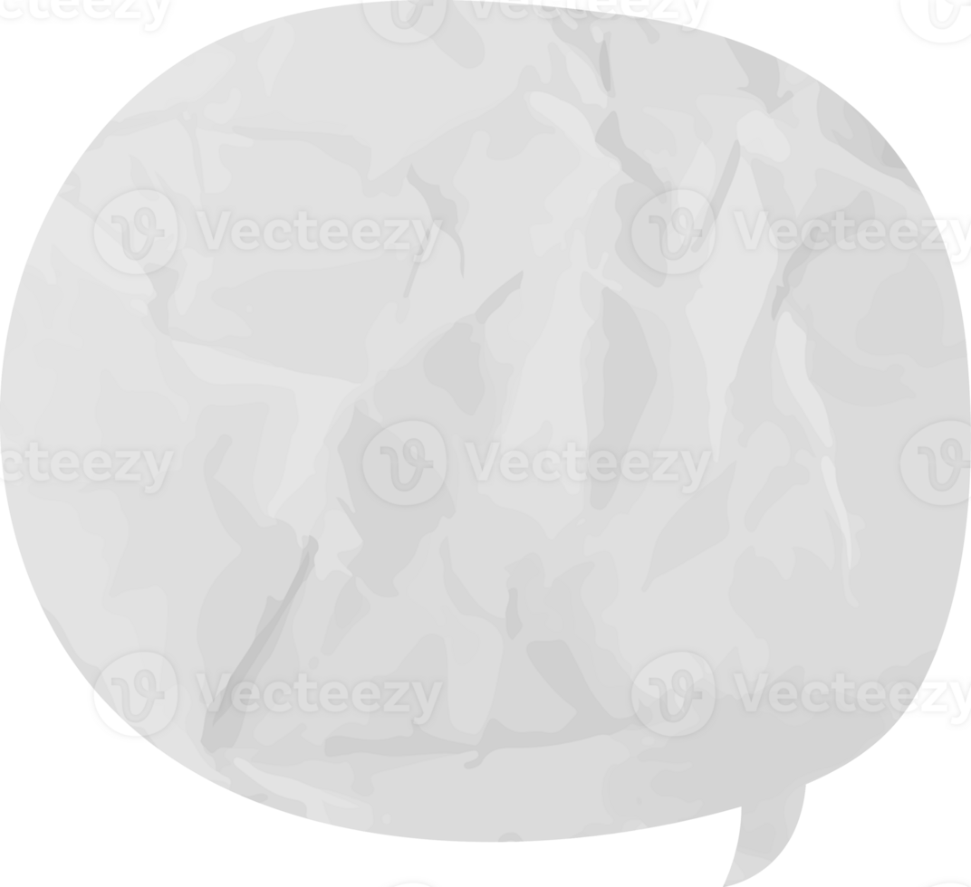 old paper speech bubble png