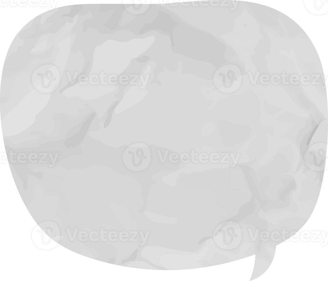 old paper speech bubble png