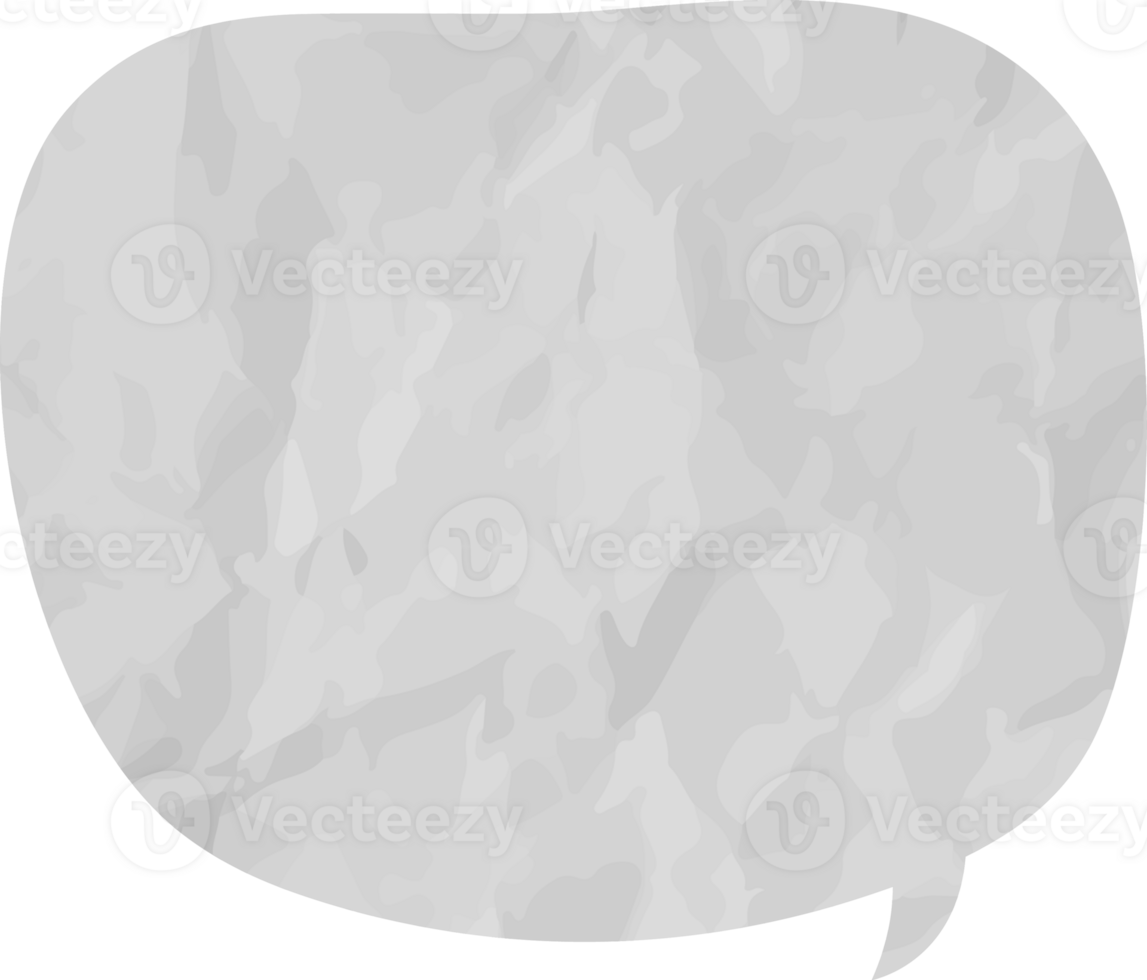 old paper speech bubble vintage wrinkled png