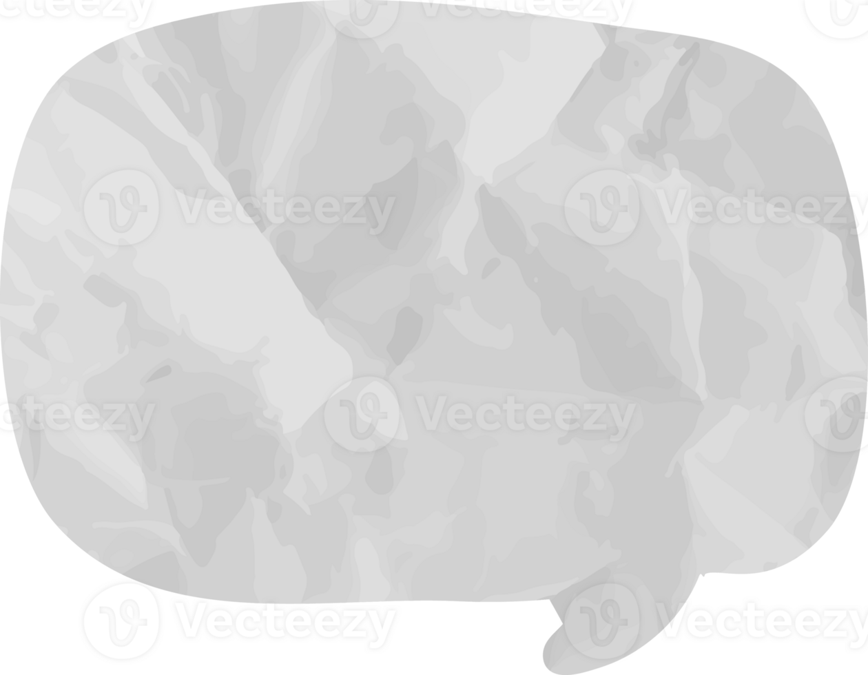 old paper speech bubble vintage wrinkled png