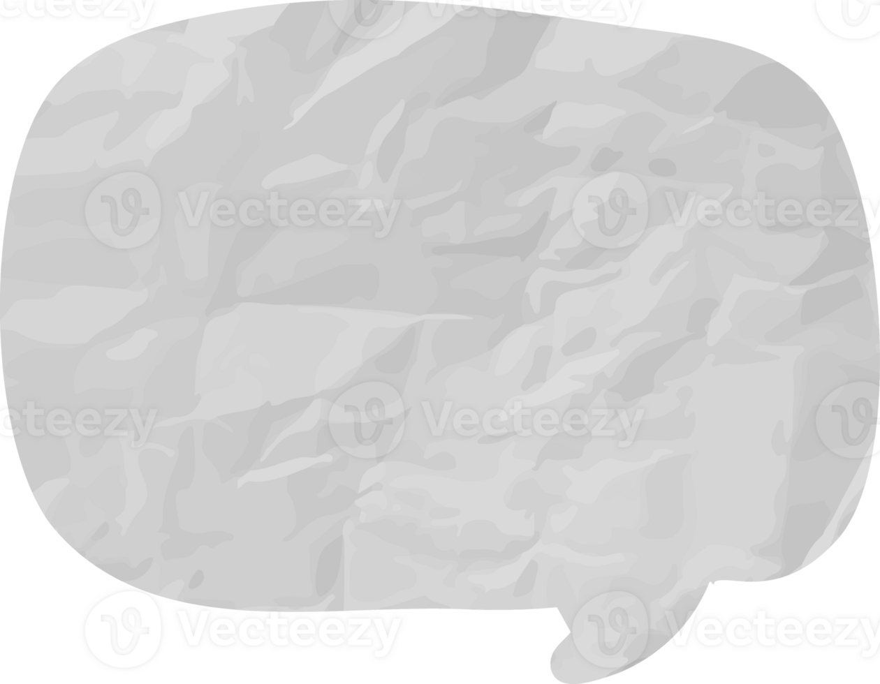 old paper speech bubble vintage wrinkled png