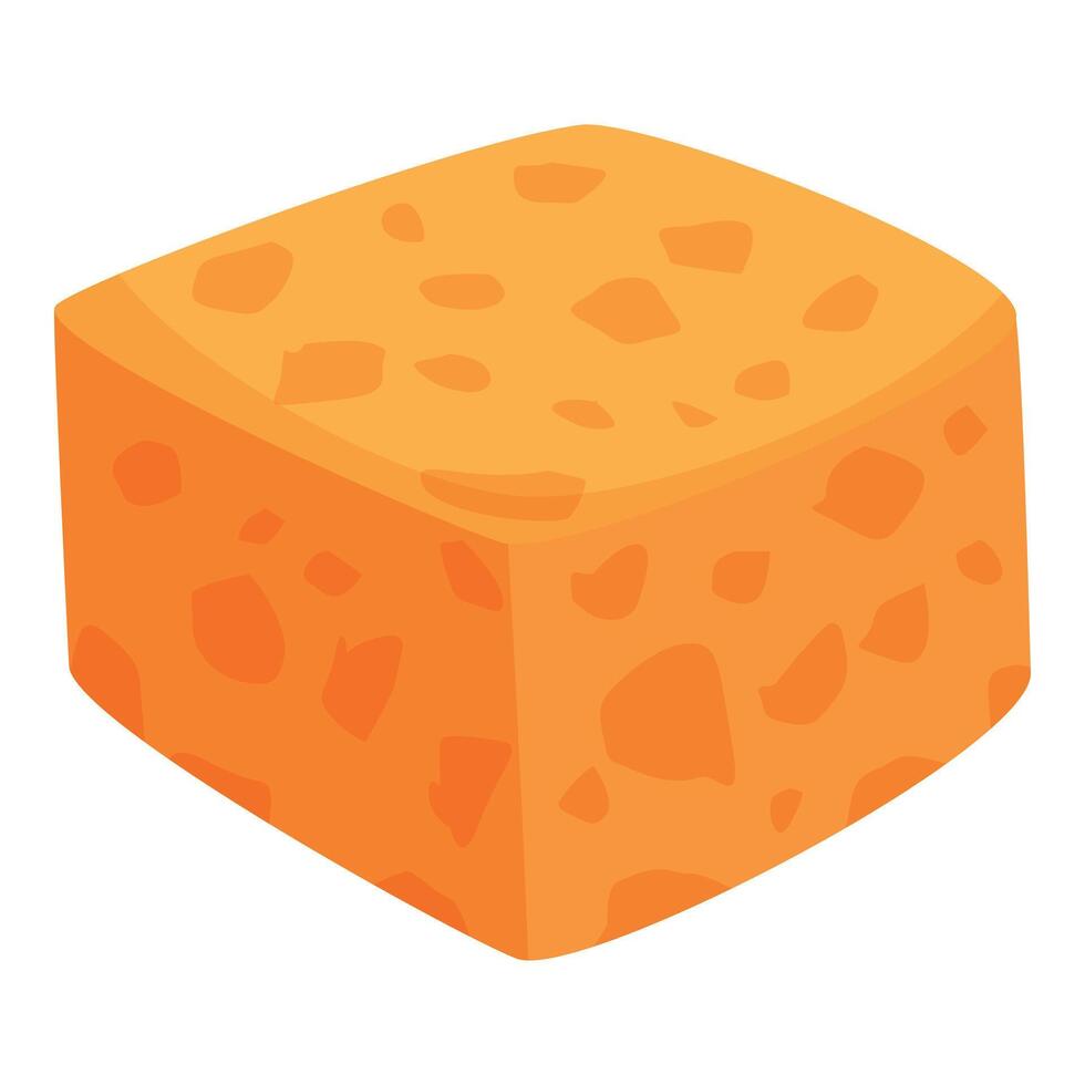 Crunchy bread croutons icon cartoon vector. Party nutrition vector