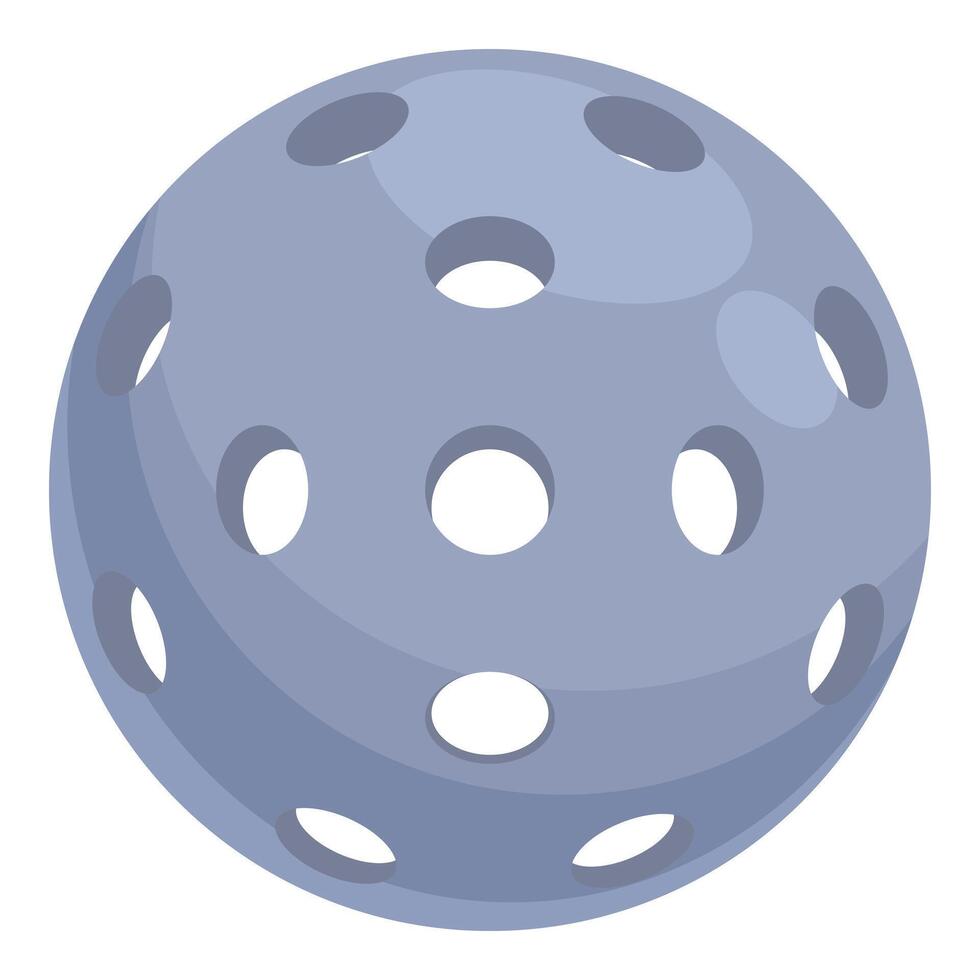 el plastico pelota icono dibujos animados vector. pickleball juego vector