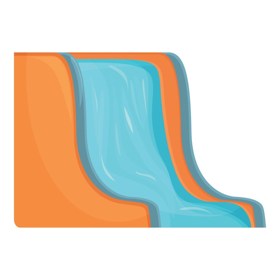 Water slide fun icon cartoon vector. Body aqua party vector