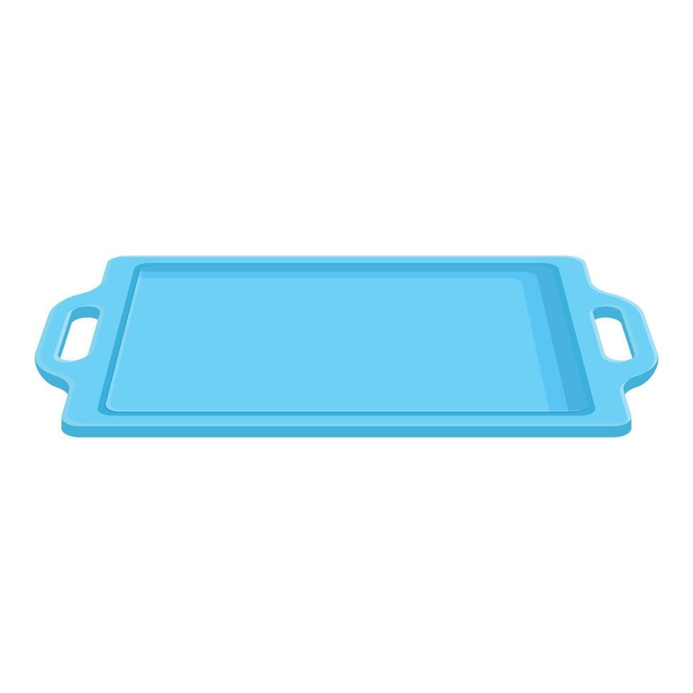 Menu food tray icon cartoon vector. Meal container catering vector