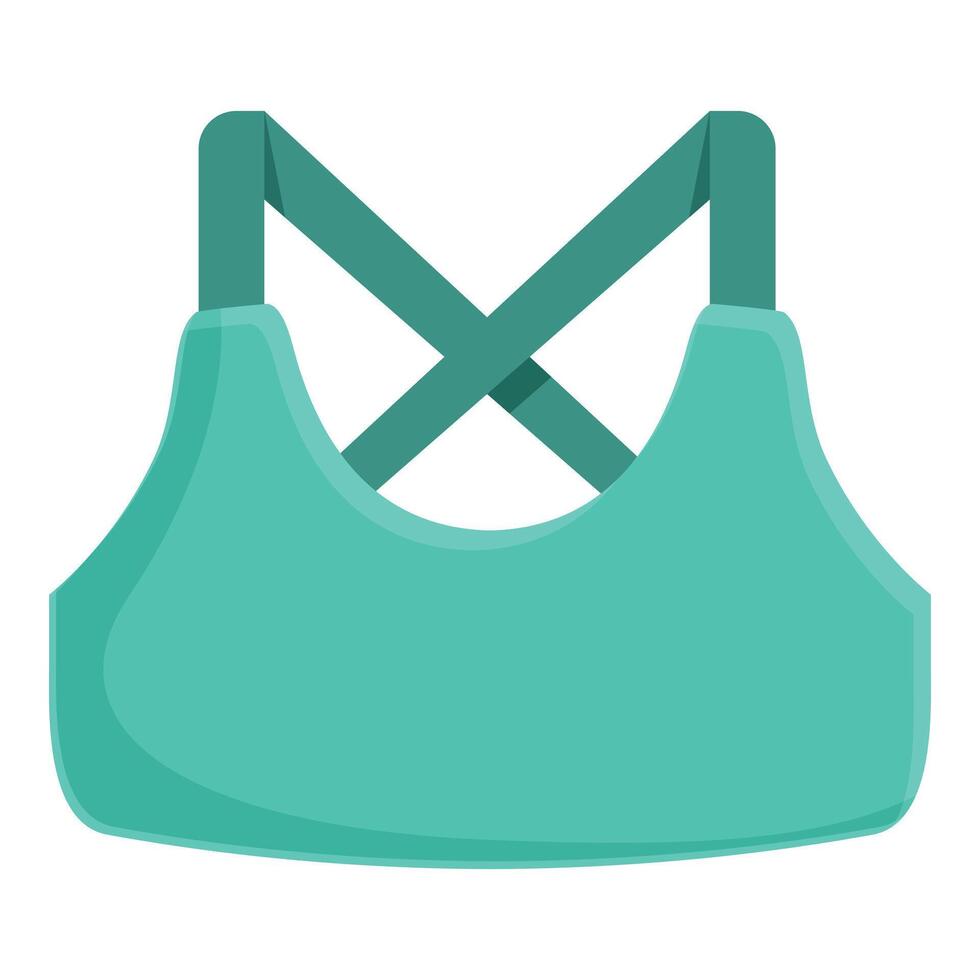 Sport bra runner icon cartoon vector. Sale step workout vector