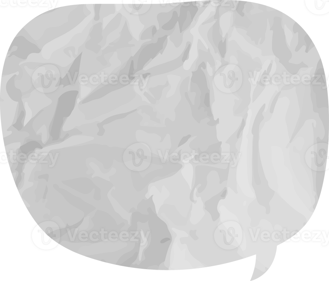 old paper speech bubble png